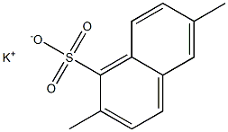 2,6-Dimethyl-1-naphthalenesulfonic acid potassium salt 结构式