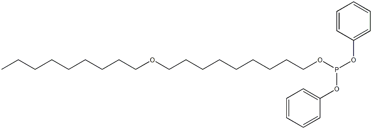 Phosphorous acid 9-(nonyloxy)nonyldiphenyl ester 结构式