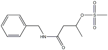 3-(Methylsulfonyloxy)-N-benzylbutyramide 结构式