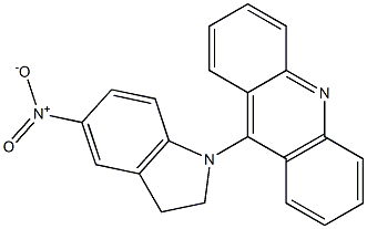 9-(5-Nitroindolin-1-yl)acridine 结构式