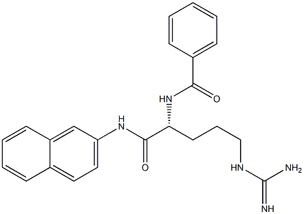 (2R)-N-(2-Naphtyl)-2-(benzoylamino)-5-guanidinopentanamide 结构式