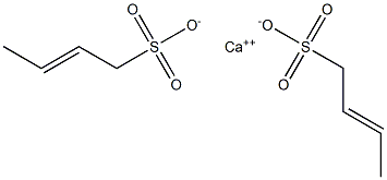 Bis(2-butene-1-sulfonic acid)calcium salt 结构式