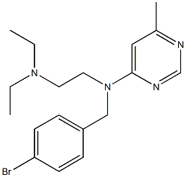 N-(4-Bromobenzyl)-N-[2-(diethylamino)ethyl]-6-methyl-4-pyrimidinamine 结构式