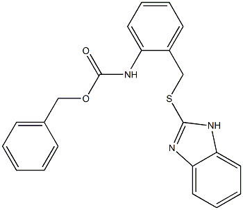 2-[[2-[[(Benzyloxy)carbonyl]amino]benzyl]thio]-1H-benzimidazole 结构式