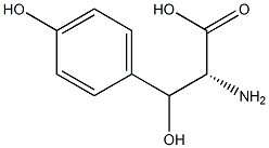 (2R)-2-Amino-3-hydroxy-3-(4-hydroxyphenyl)propionic acid 结构式