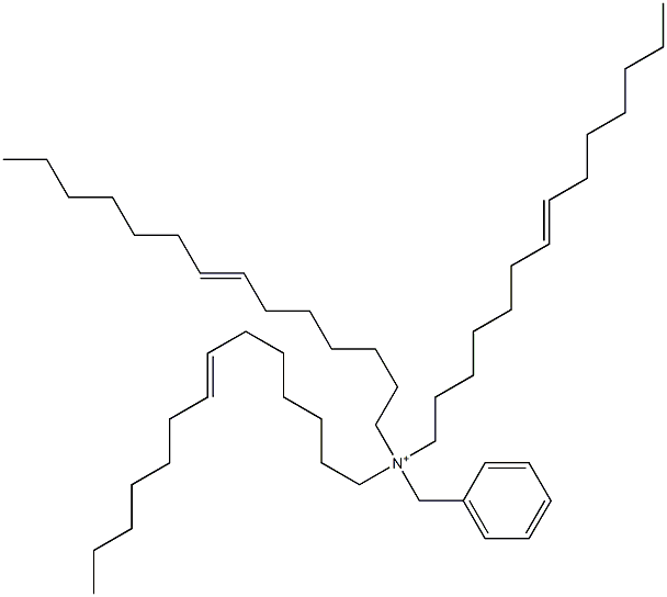 Tri(7-tetradecenyl)benzylaminium 结构式