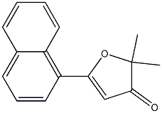 2,2-Dimethyl-5-(1-naphtyl)furan-3(2H)-one 结构式