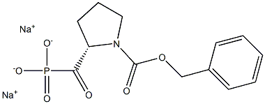 1-(Benzyloxycarbonyl)prolylphosphonic acid sodium salt 结构式