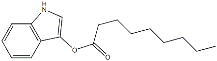 Nonanoic acid 1H-indol-3-yl ester 结构式