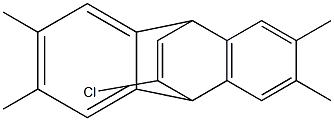 11-Chloro-2,3,6,7-tetramethyl-9,10-dihydro-9,10-ethenoanthracene 结构式
