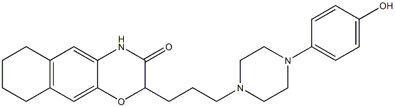 2-[3-[4-(4-Hydroxyphenyl)piperazin-1-yl]propyl]-6,7,8,9-tetrahydro-2H-naphth[2,3-b][1,4]oxazin-3(4H)-one 结构式