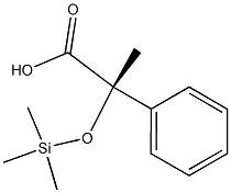 (S)-2-(Trimethylsilyloxy)-2-phenylpropionic acid 结构式