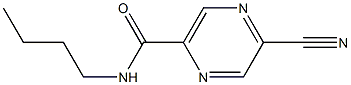 5-Butylcarbamoyl-2-pyrazinecarbonitrile 结构式