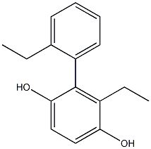 2-(2-Ethylphenyl)-3-ethylbenzene-1,4-diol 结构式