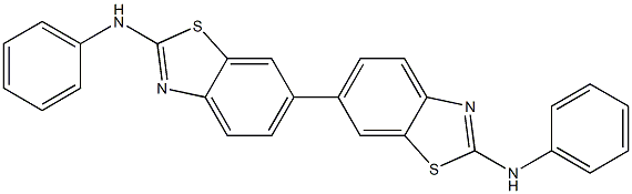 2,2'-Bis(phenylamino)-6,6'-bibenzothiazole 结构式