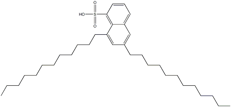 6,8-Didodecyl-1-naphthalenesulfonic acid 结构式