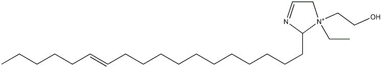 1-Ethyl-1-(2-hydroxyethyl)-2-(12-octadecenyl)-3-imidazoline-1-ium 结构式