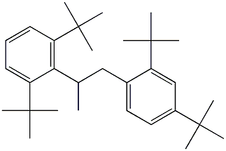 1-(2,4-Di-tert-butylphenyl)-2-(2,6-di-tert-butylphenyl)propane 结构式