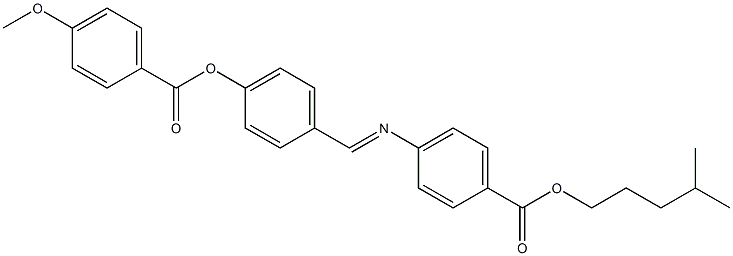 4-[4-(4-Methoxybenzoyloxy)benzylideneamino]benzoic acid isohexyl ester 结构式