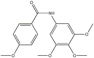 4-Methoxy-N-(3,4,5-trimethoxyphenyl)benzamide 结构式