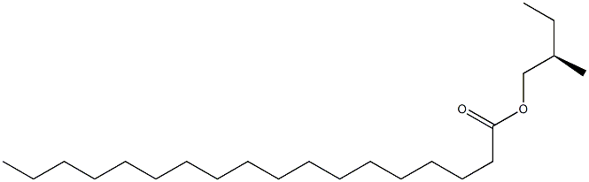 (-)-Stearic acid (R)-2-methylbutyl ester 结构式