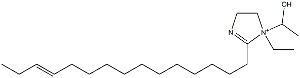 1-Ethyl-1-(1-hydroxyethyl)-2-(12-pentadecenyl)-2-imidazoline-1-ium 结构式