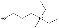 (3-Hydroxypropyl)triethylaminium 结构式