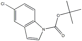 1-(tert-Butoxycarbonyl)-5-chloro-1H-indole 结构式