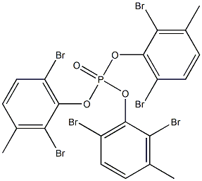Phosphoric acid tris(2,6-dibromo-3-methylphenyl) ester 结构式