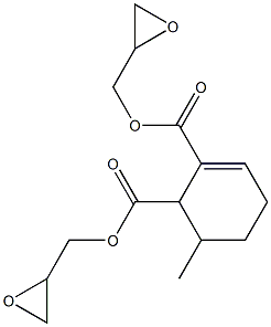 6-Methyl-2-cyclohexene-1,2-dicarboxylic acid diglycidyl ester 结构式