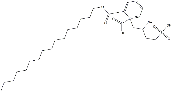 Phthalic acid 1-hexadecyl 2-(2-sodiosulfobutyl) ester 结构式