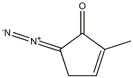 5-Diazo-2-methyl-2-cyclopenten-1-one 结构式