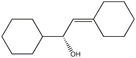 (R)-1-Cyclohexyl-2-cyclohexylideneethanol 结构式
