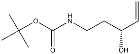 N-[(R)-3-Hydroxy-4-pentenyl]carbamic acid tert-butyl ester 结构式