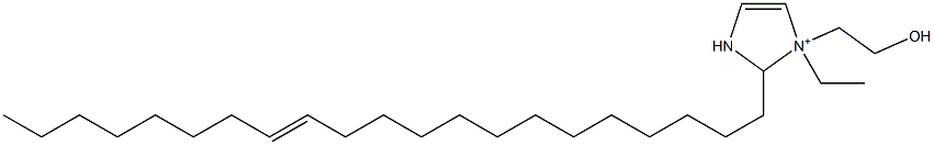 1-Ethyl-2-(13-henicosenyl)-1-(2-hydroxyethyl)-4-imidazoline-1-ium 结构式