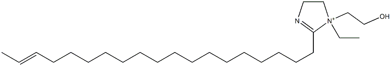 1-Ethyl-1-(2-hydroxyethyl)-2-(17-nonadecenyl)-2-imidazoline-1-ium 结构式