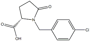 1-(4-Chlorobenzyl)-5-oxo-L-proline 结构式