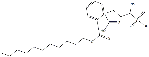 Phthalic acid 1-undecyl 2-(3-sodiosulfopropyl) ester 结构式