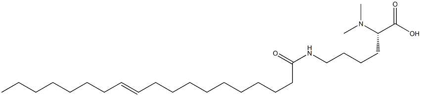 N6-(11-Nonadecenoyl)-N2,N2-dimethyllysine 结构式