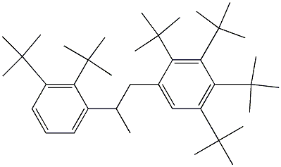 1-(2,3,4,5-Tetra-tert-butylphenyl)-2-(2,3-di-tert-butylphenyl)propane 结构式