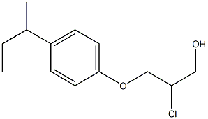 3-(p-sec-Butylphenoxy)-2-chloro-1-propanol 结构式