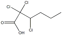 2,2,3-Trichlorohexanoic acid 结构式