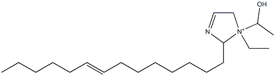 1-Ethyl-1-(1-hydroxyethyl)-2-(8-tetradecenyl)-3-imidazoline-1-ium 结构式