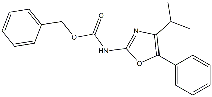 4-Isopropyl-5-phenyl-2-oxazolecarbamic acid benzyl ester 结构式