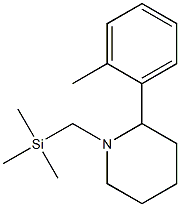 1-(Trimethylsilylmethyl)-2-(2-methylphenyl)piperidine 结构式