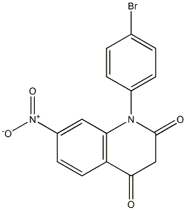 1-(4-Bromophenyl)-7-nitroquinoline-2,4(1H,3H)-dione 结构式