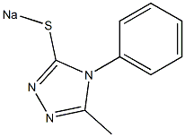 5-Methyl-4-phenyl-3-sodiothio-4H-1,2,4-triazole 结构式