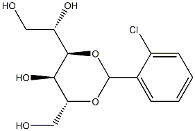3-O,5-O-(2-Chlorobenzylidene)-D-glucitol 结构式