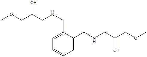 1,1'-(1,2-Phenylenebismethylenebisimino)bis(3-methoxy-2-propanol) 结构式