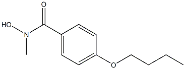 4-Butoxy-N-methylbenzohydroxamic acid 结构式